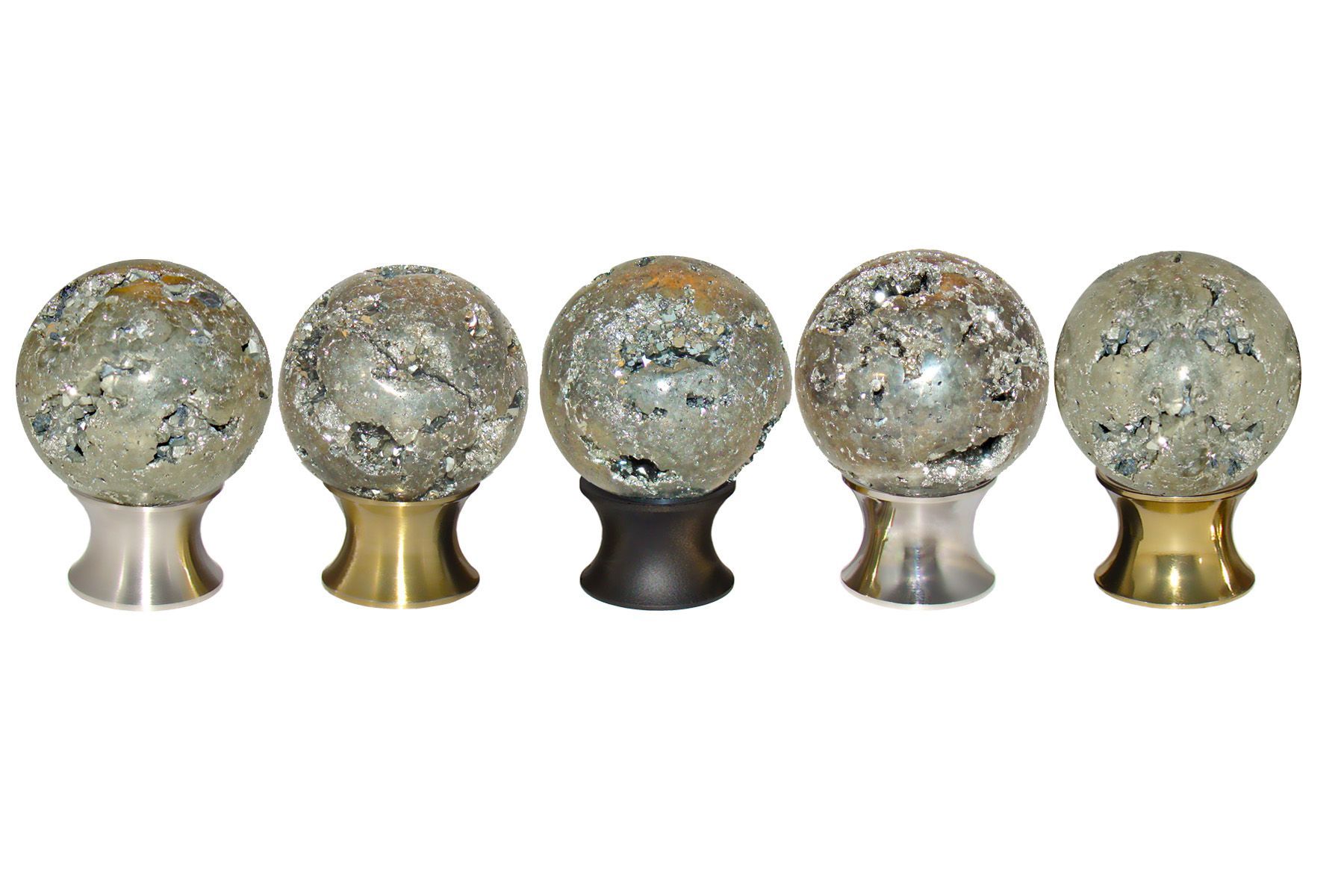 Pyrite Cabinet Knob on 5 finishes