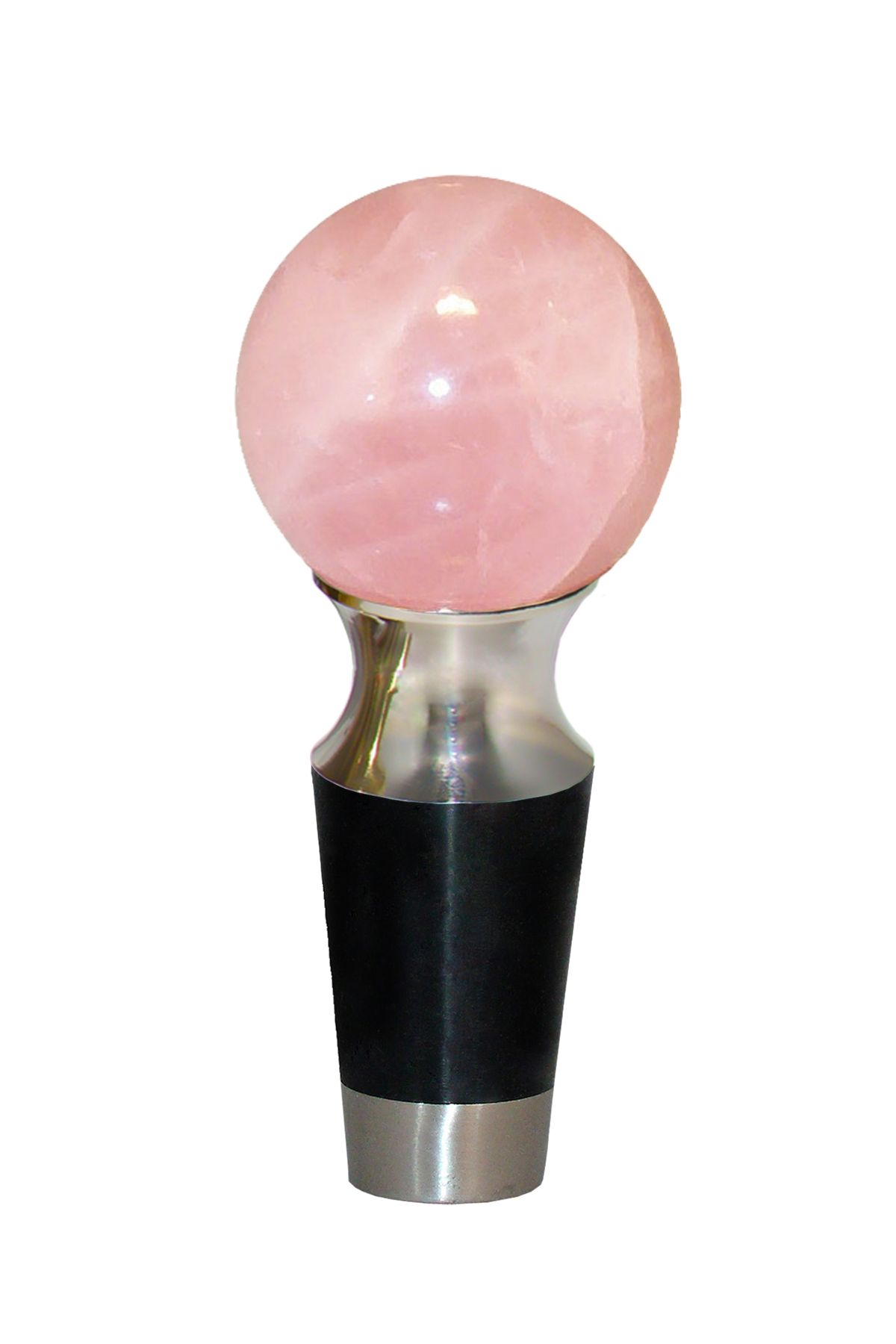 Photo of Gemstone Hardware Wine Stopper with Rose Quartz Stone