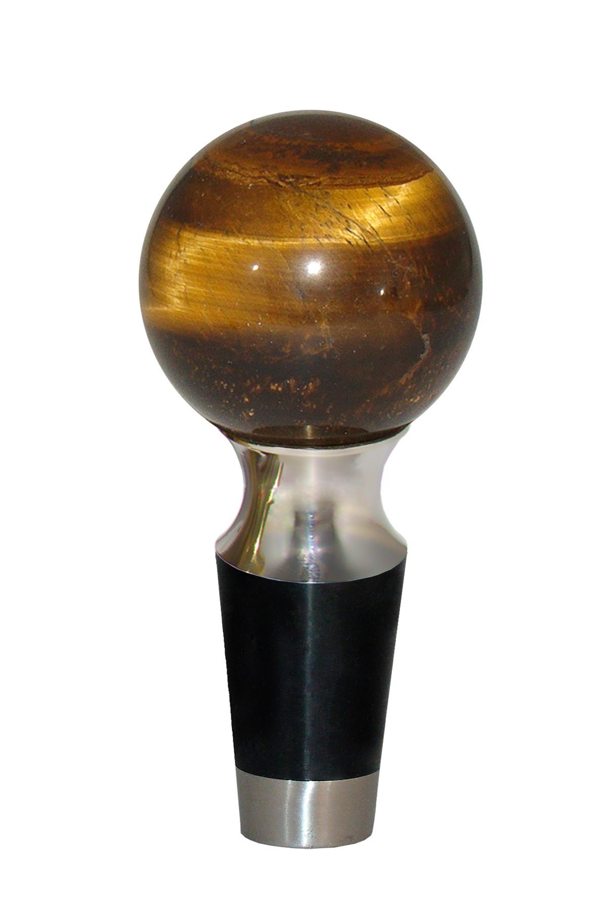 Photo of Gemstone Hardware Wine Stopper with Tiger Eye Stone