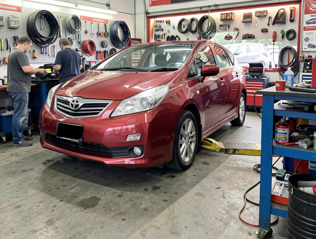 Person's Hand Using a Wrench on a Car Engine — Elite Fleet Auto - Electrics & Mechanical in Cannonvale, QLD