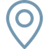 Blue Location Pin Drop Icon