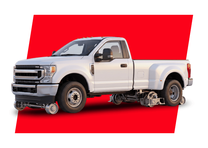 White agricultural tractor with large treaded tires designed for farming, field work, and heavy equipment operation.
