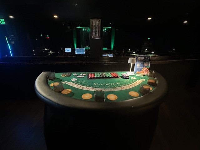 black jack table rental santa ana ca