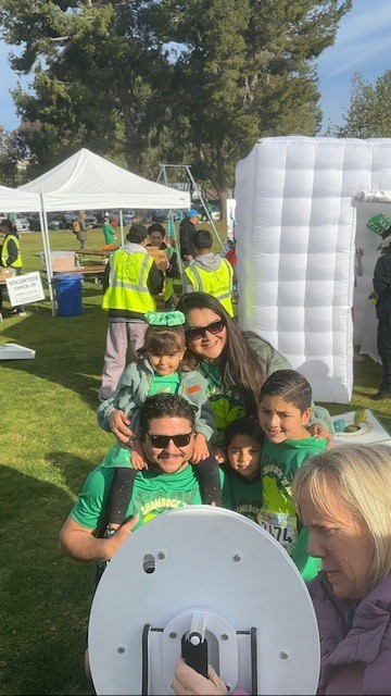 guests taking picture at photo booth in anaheim ca