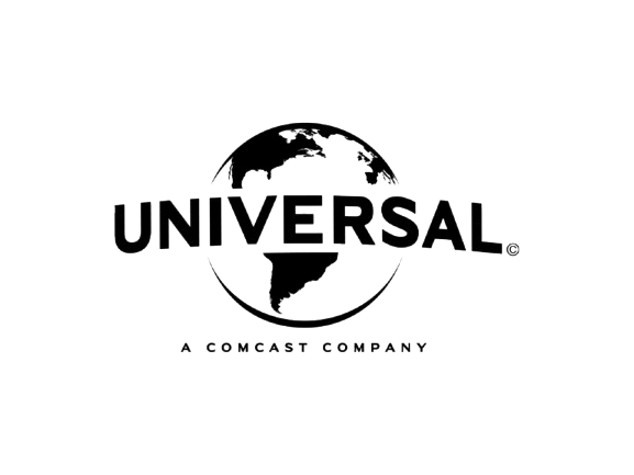 Universal logo with globe icon and the words “A Comcast Company” underneath on a white background