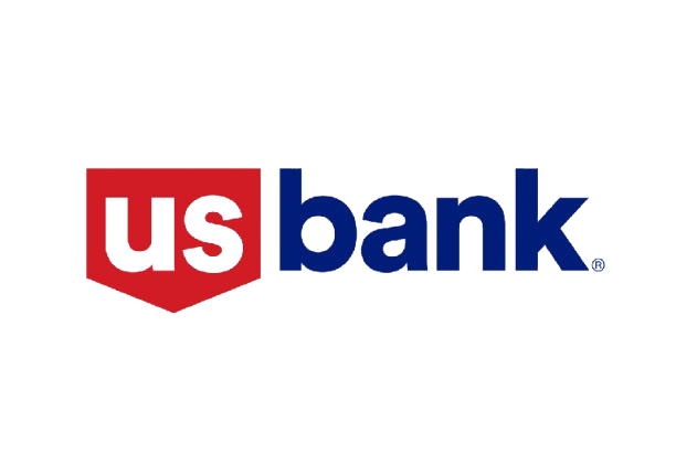 US Bank logo with red shield and blue text on white background