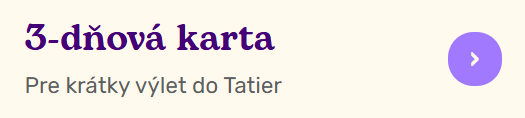 3-dňová karta TatryCard