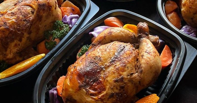 Whole Roast Chicken Dinner for Christmas (Take-Out)