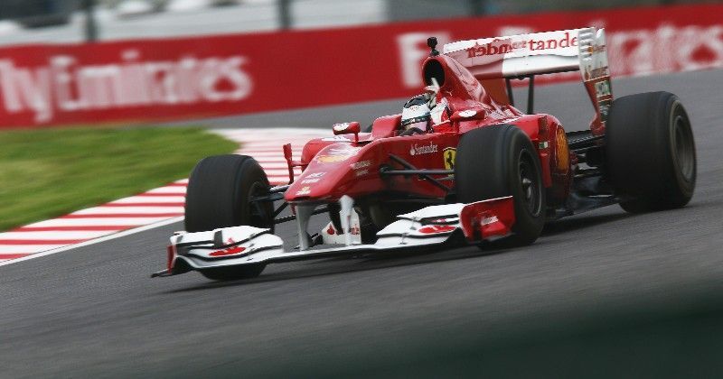 F1 Car on the track