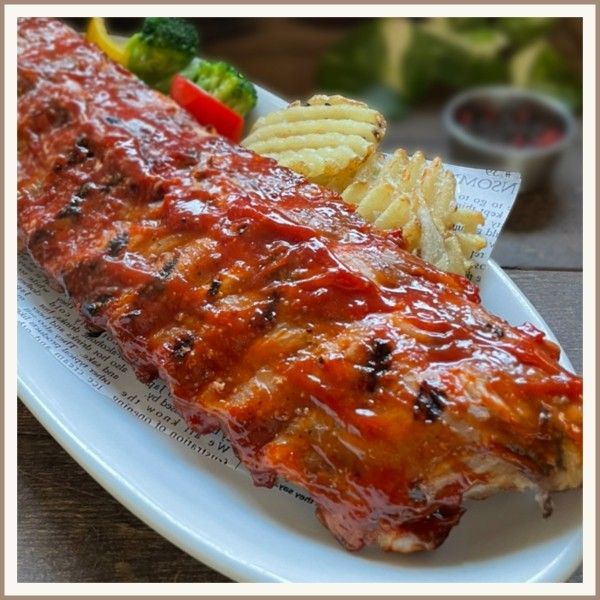 Baby Back Ribs on a plate