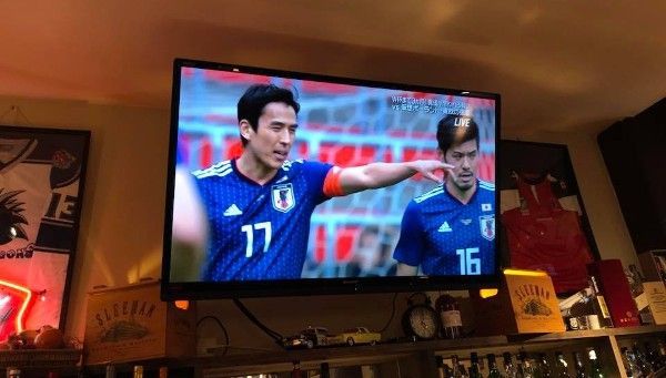 Samurai Blue on TV screen