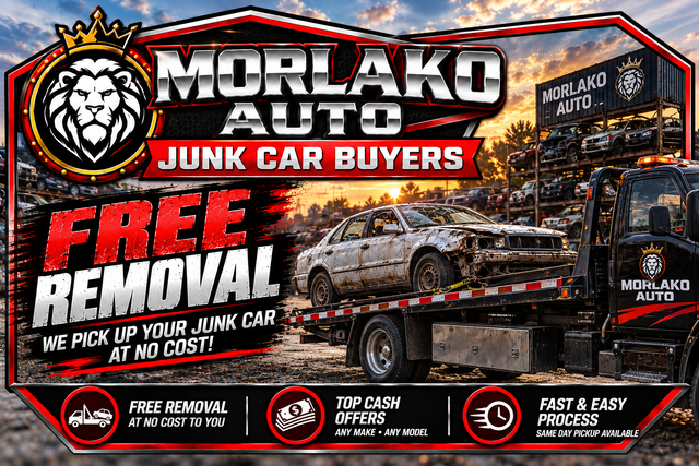 Free junk car removal in New Jersey and Pennsylvania — Morlako Auto Junk Car Buyers pays cash for old junk cars