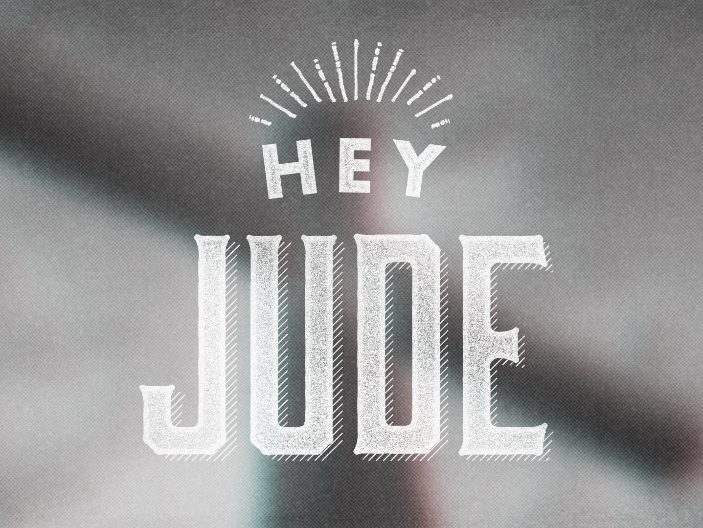 A sign that says hey jude on it