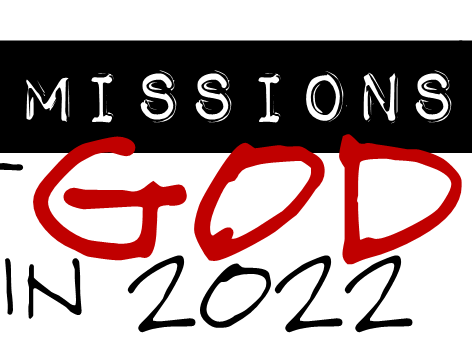 A logo that says missions god in 2022