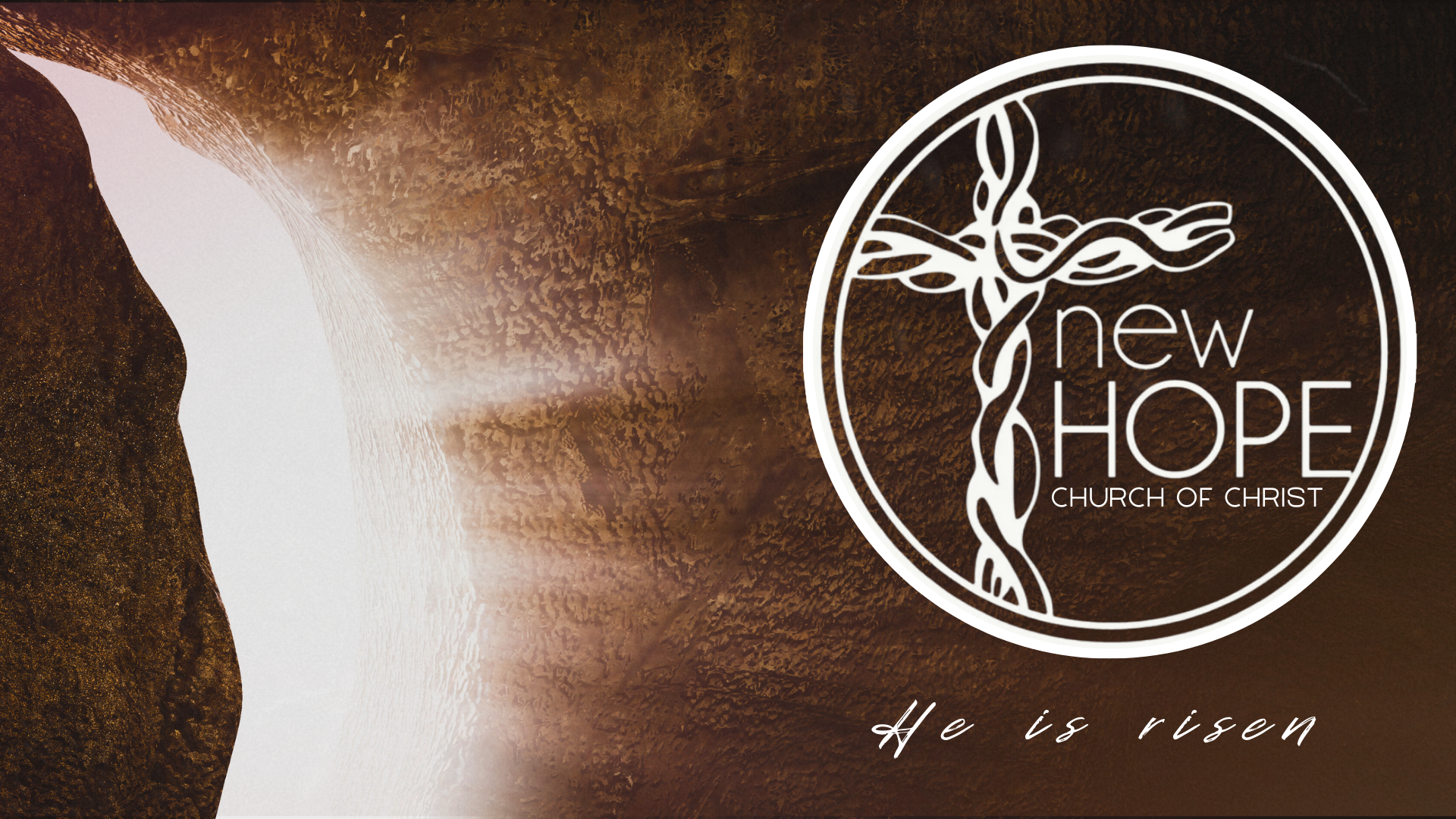 A poster for a church called new hope