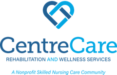CentreCare logo with linked heart design above text, 