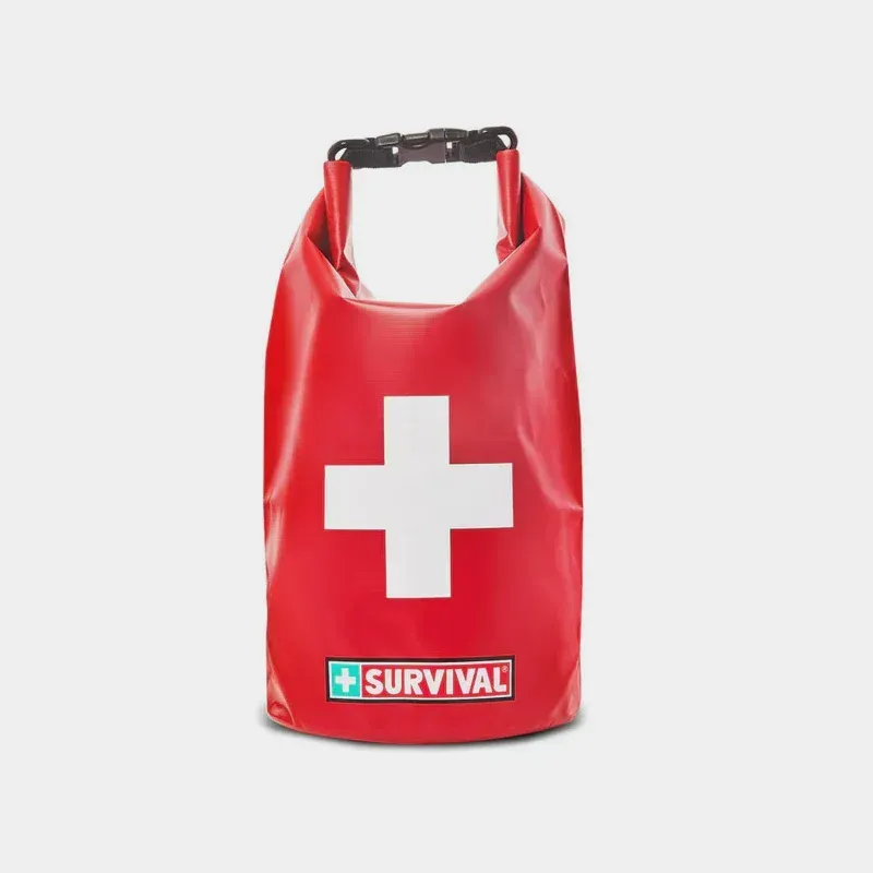 A Red Survival Bag With A White Cross On It — Springs Cleaning Supplies In Ciccone, NT