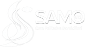 Logo bianco con la scritta 