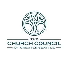 A logo for The church council of greater seattle,