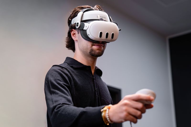 blik in de wereld van de VR-bril