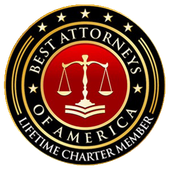 A logo for best attorneys of america lifetime charter member