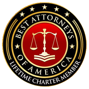 A logo for best attorneys of america lifetime charter member