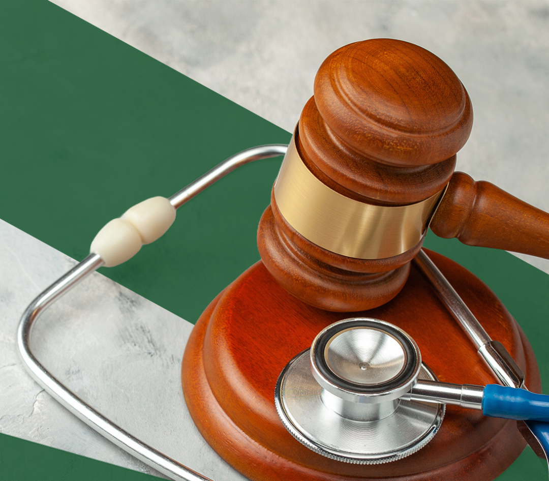 stethoscope and gavel