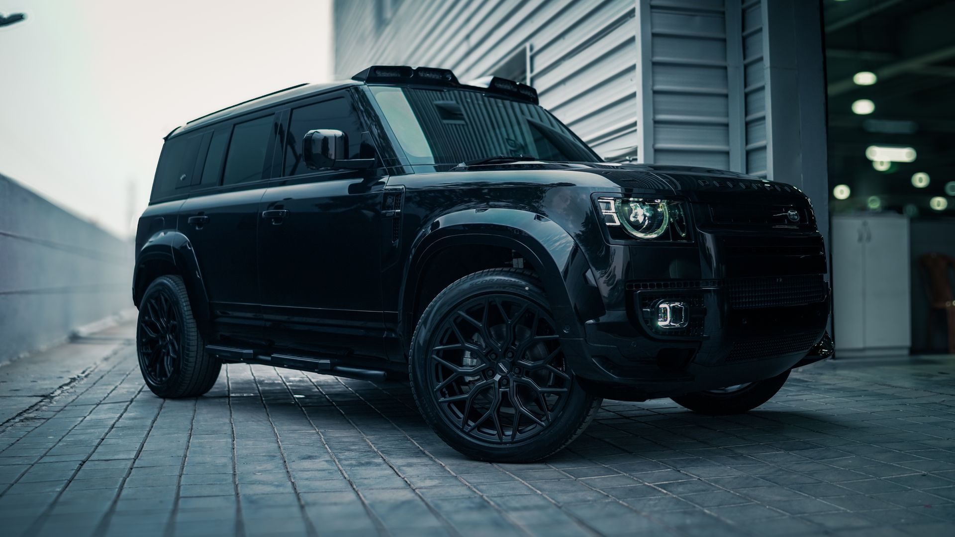 SUV with tinted windows