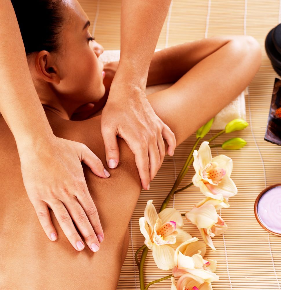 Person Receiving a Back Massage, Hands Working — A1 Coffs Harbour in Coffs Harbour, NSW