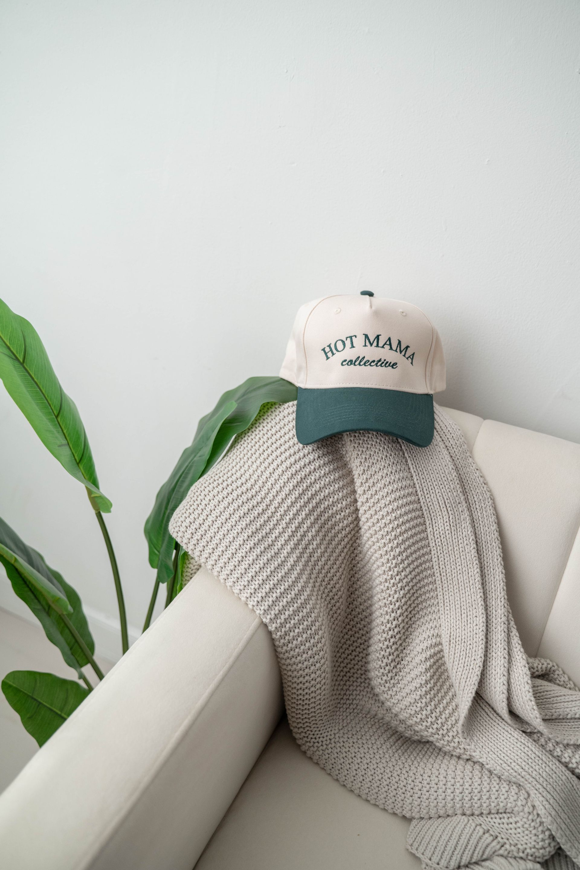 Hot Mama Collective Brushed Green Hat
