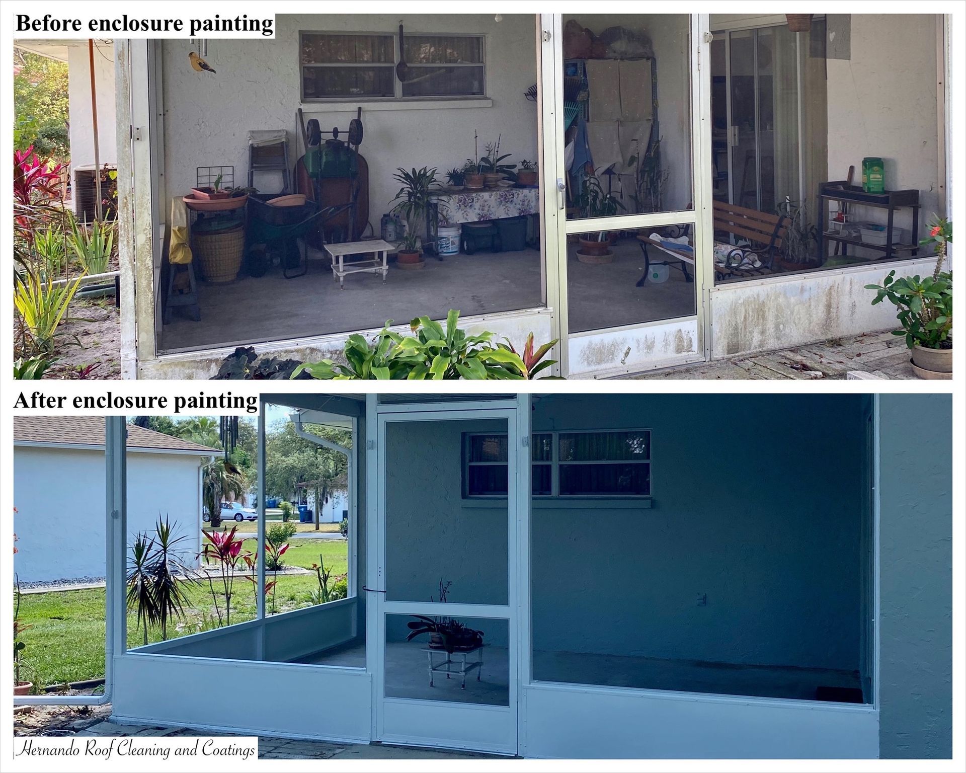 Screen Painting | Spring Hill, FL | Hernando Roof Cleaning & Coatings