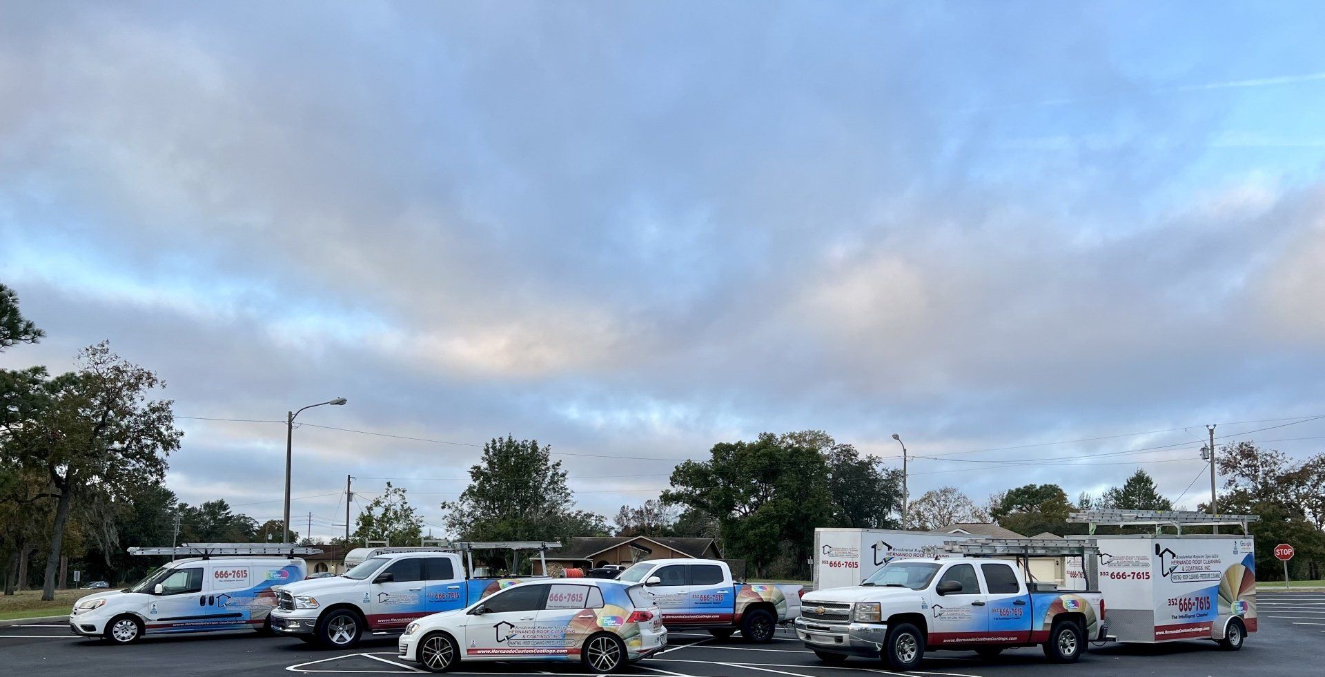 Paint fleet | Spring Hill, FL | Hernando Roof Cleaning & Coatings