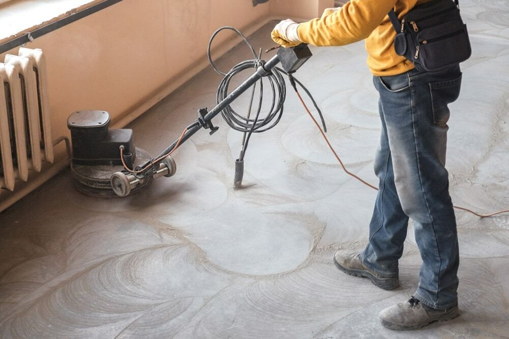 Person Using a Floor Polishing Machine — Ultra Services Ground Pavement & Building in Abercrombie, NSW