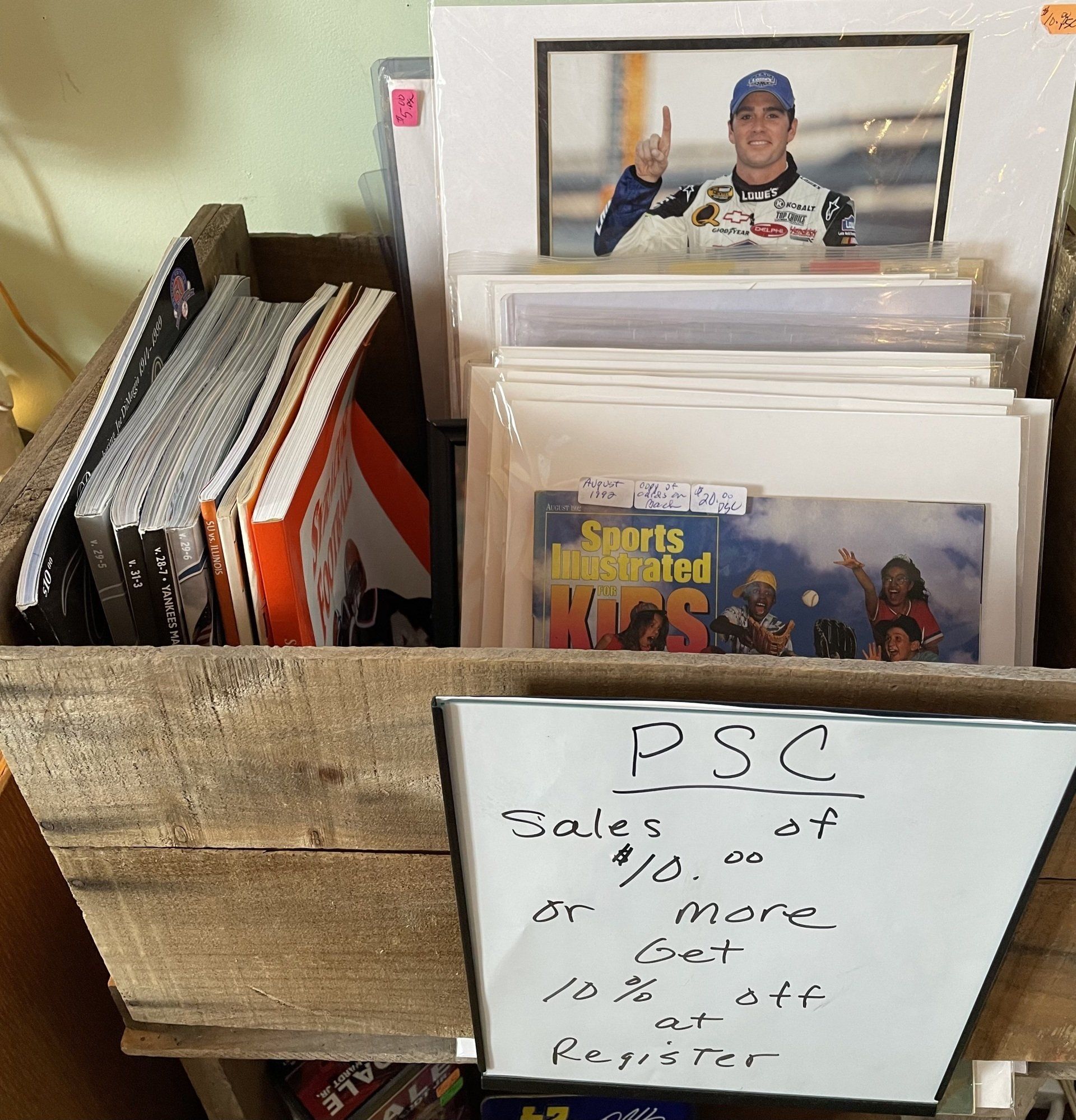 Sports Memorabilia at Victorian Rose Vintage Antiques