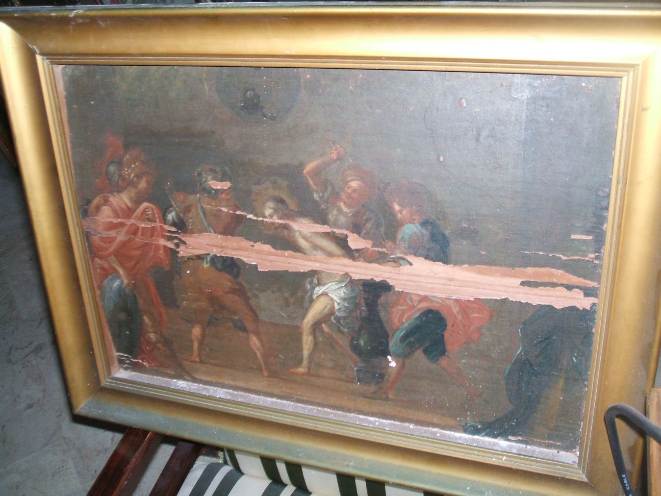 Dipinto da restaurare