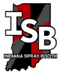 Logo for Indiana Spray Booth: White
