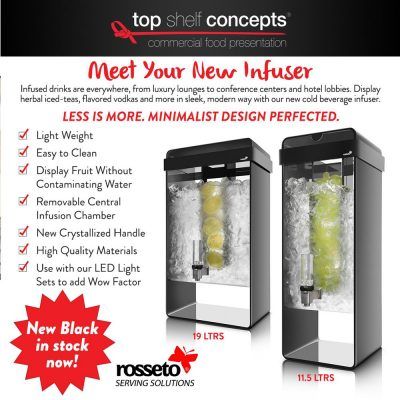top shelf concepts commercial food presentation meet your new infuser less is more minimalist design perfected