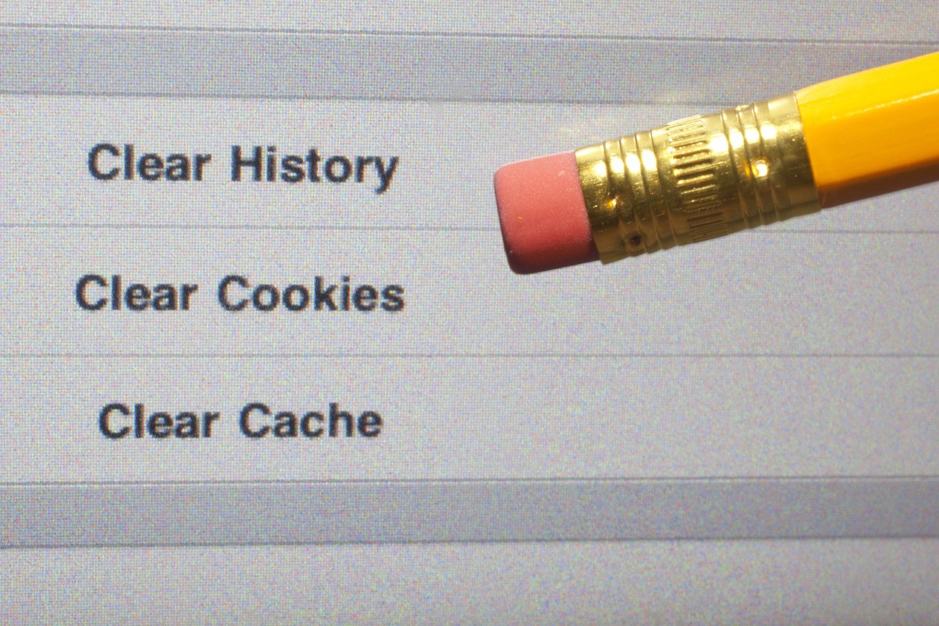 how to clear your cache