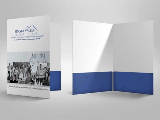 the front and back of a folder for roger valley
