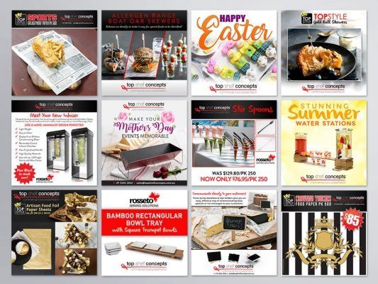 a collage of images of food and drinks on a table .
