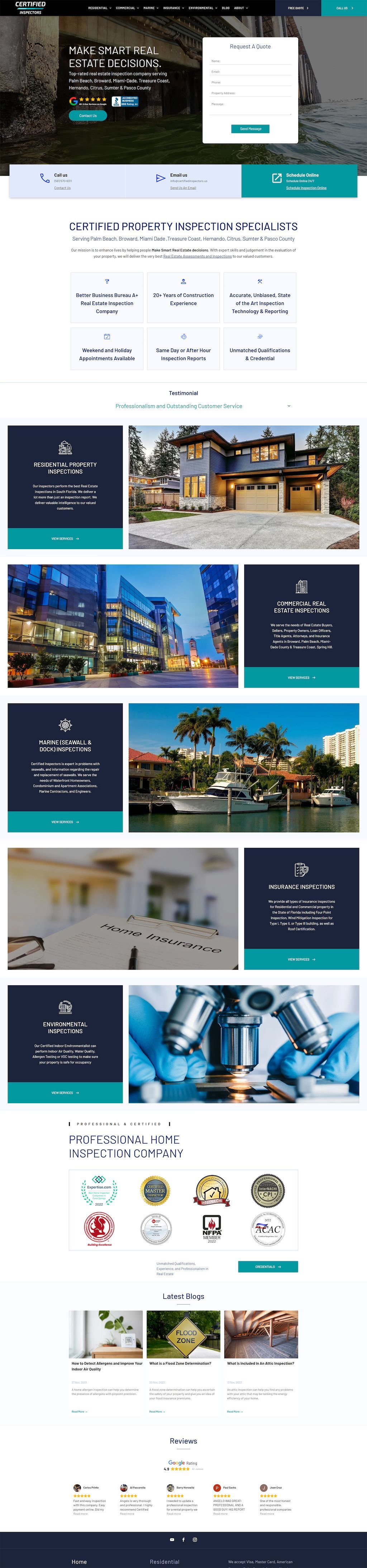 a screenshot of a website with a lot of pictures on it .