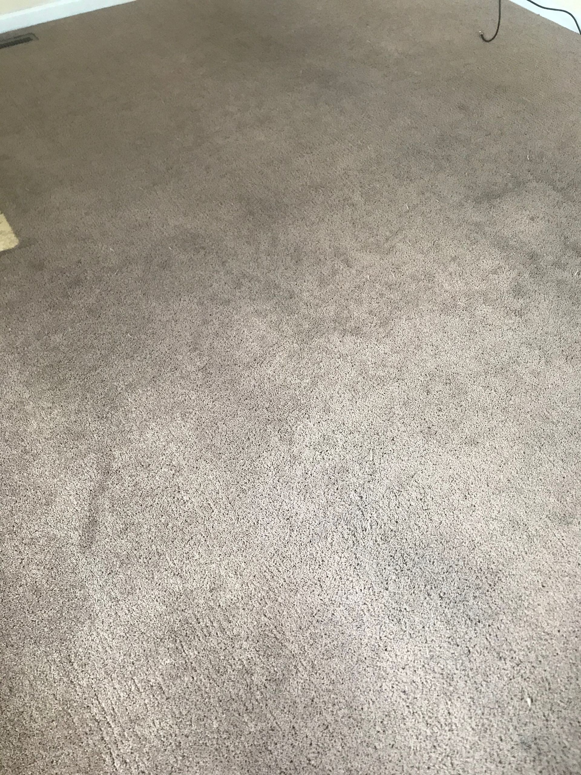 A close up of a brown carpet in a room.