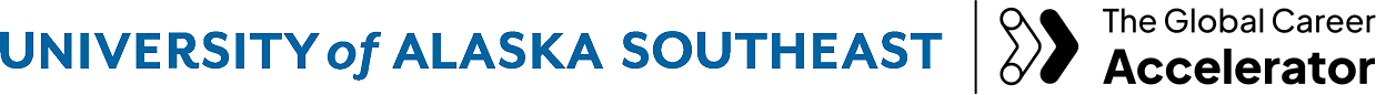 University of Alaska Southeast and The Global Career Accelerator logos