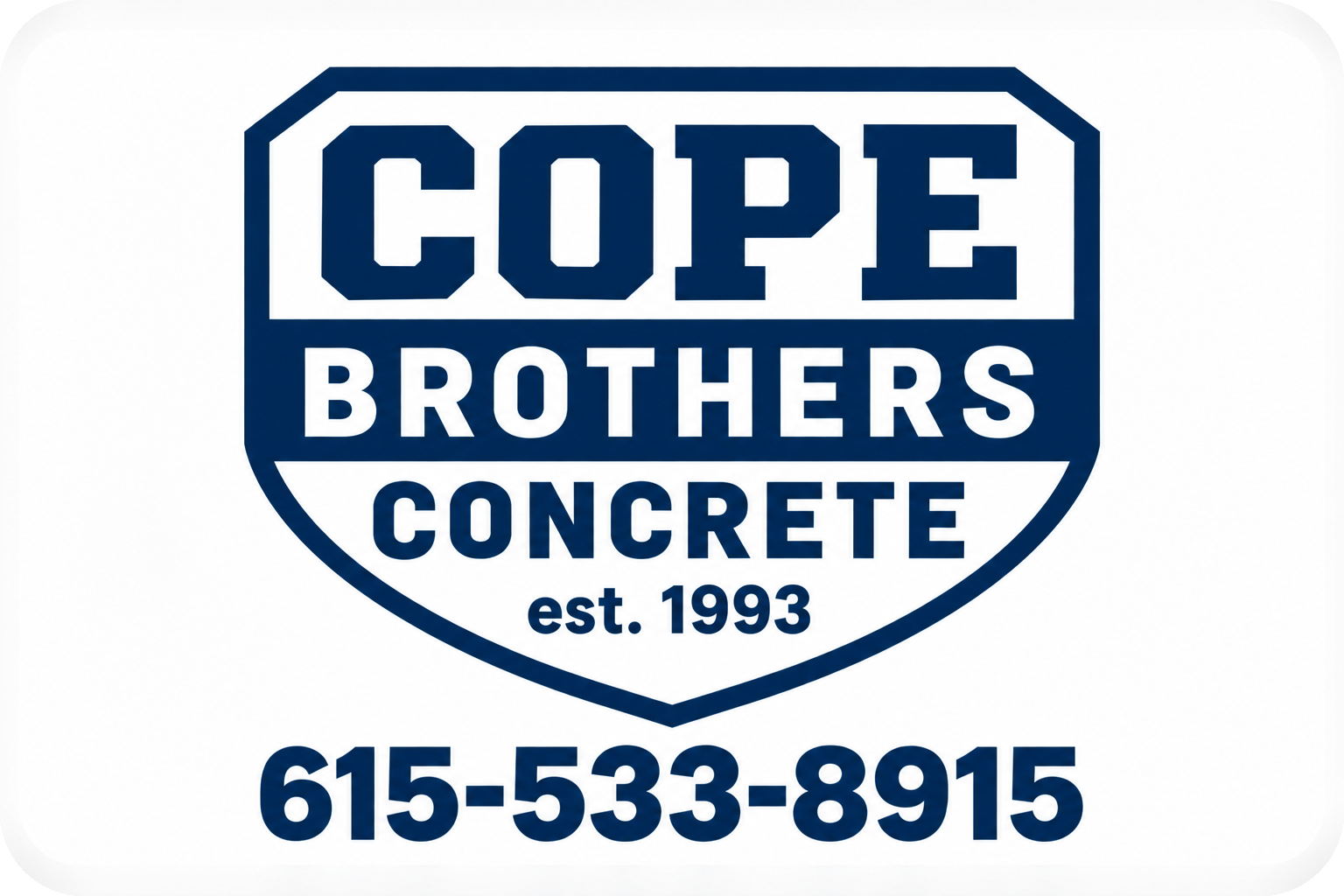 Cope Brothers Inc. Concrete Contractor in Springfield, Tennessee Logo