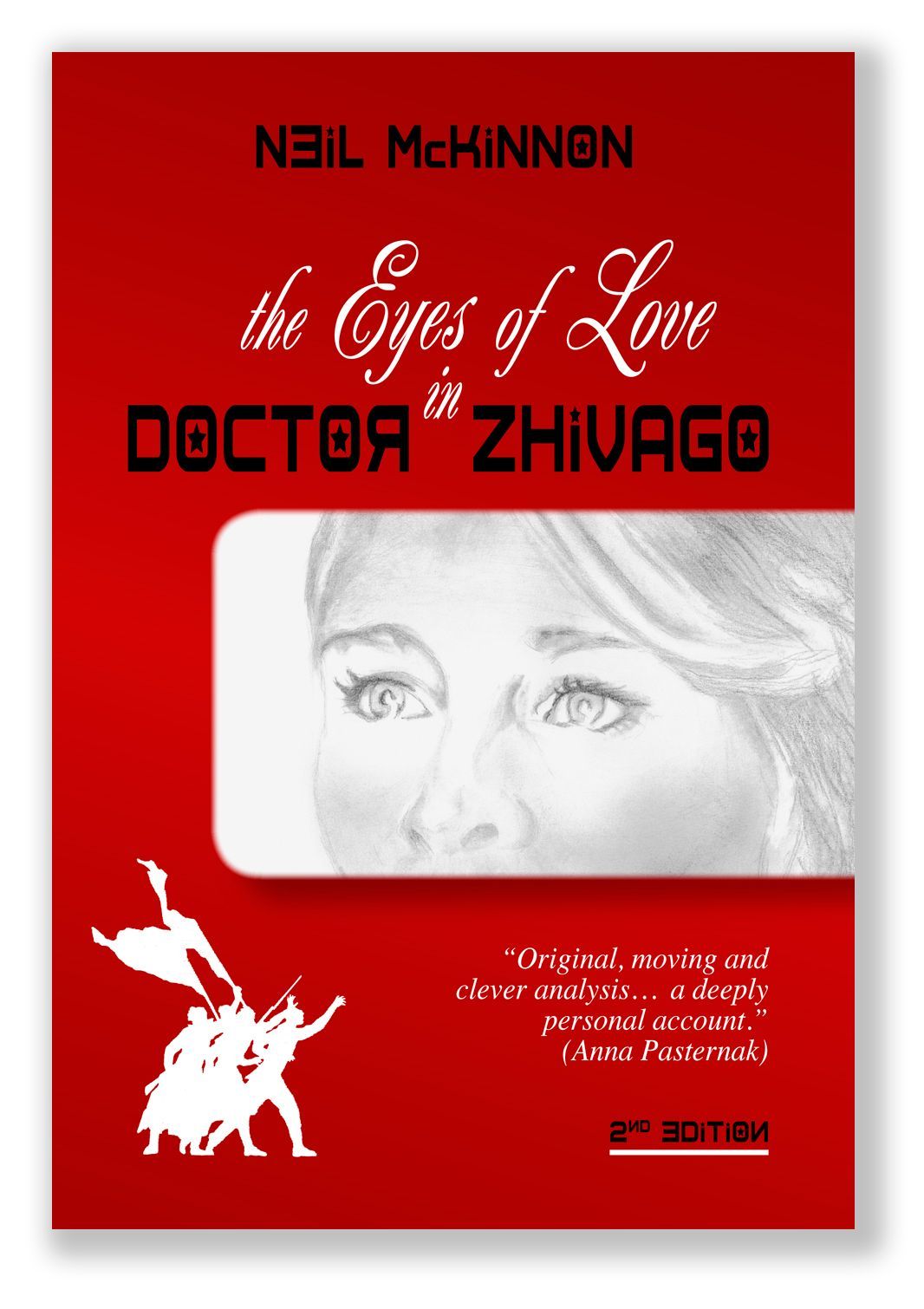 cover of Neil McKinnon's book with drawing of Julie Christie's eyes