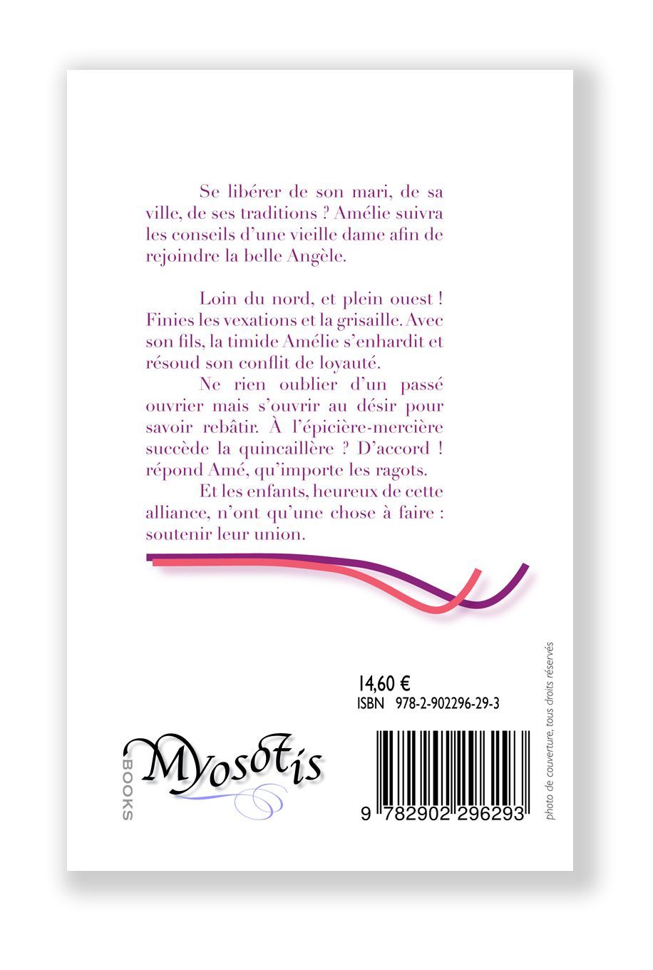 dos couverture roman Virginie Roche,