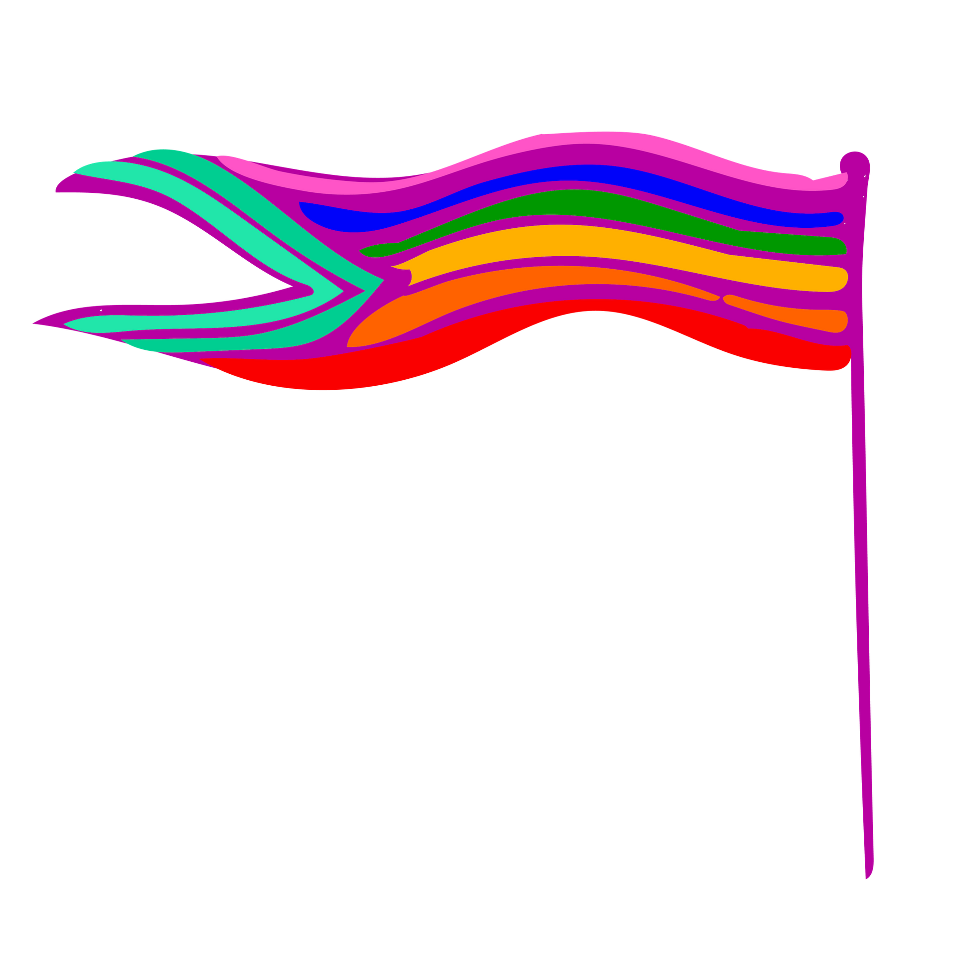 drapeau oriflamme aux couleurs arc-en-ciel communauté LGBT