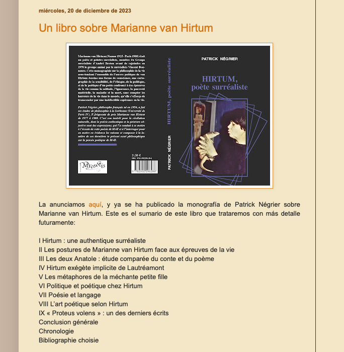 article en espagnol sur 