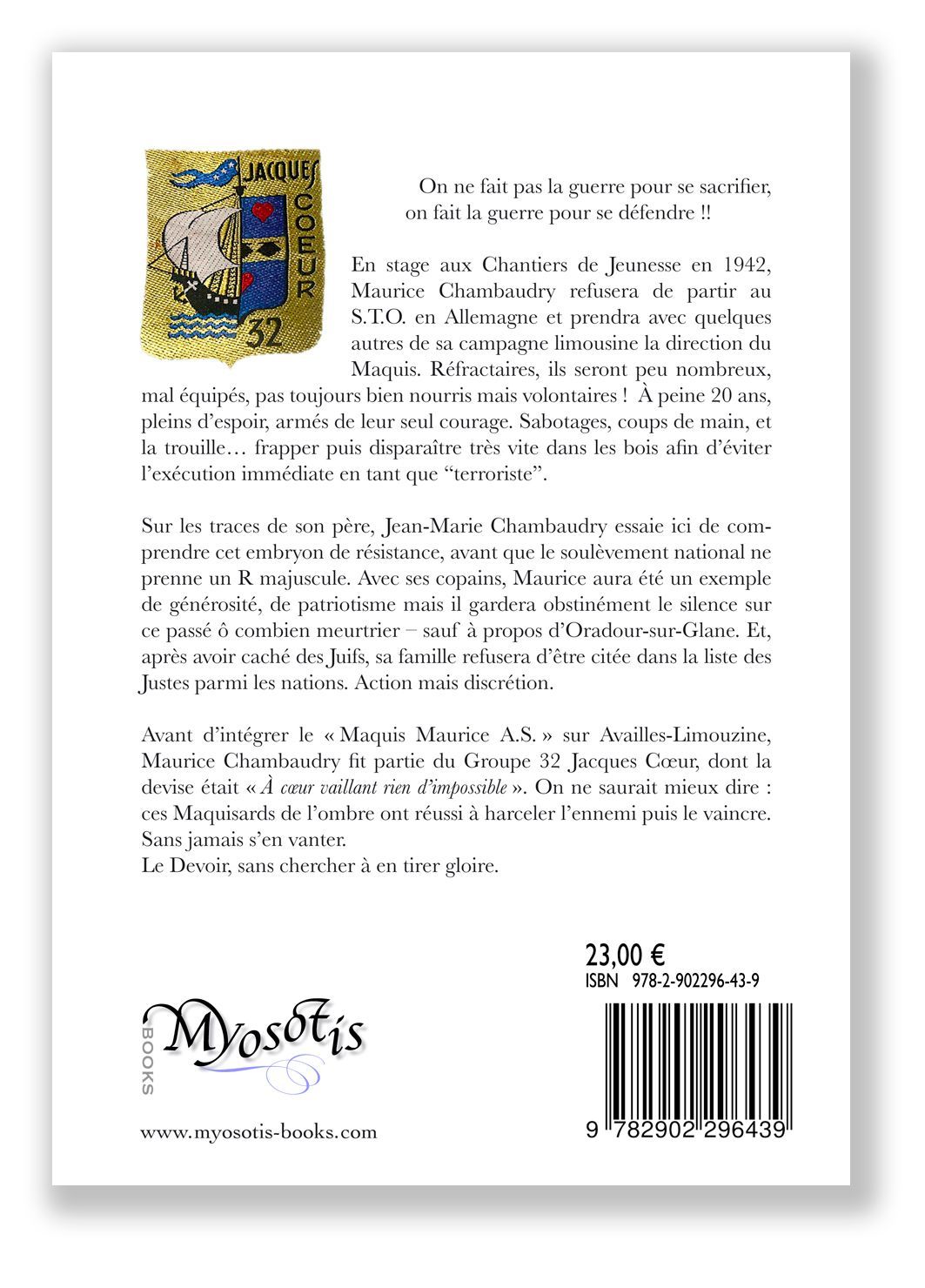 4e couv. livre Le Maquisard muet