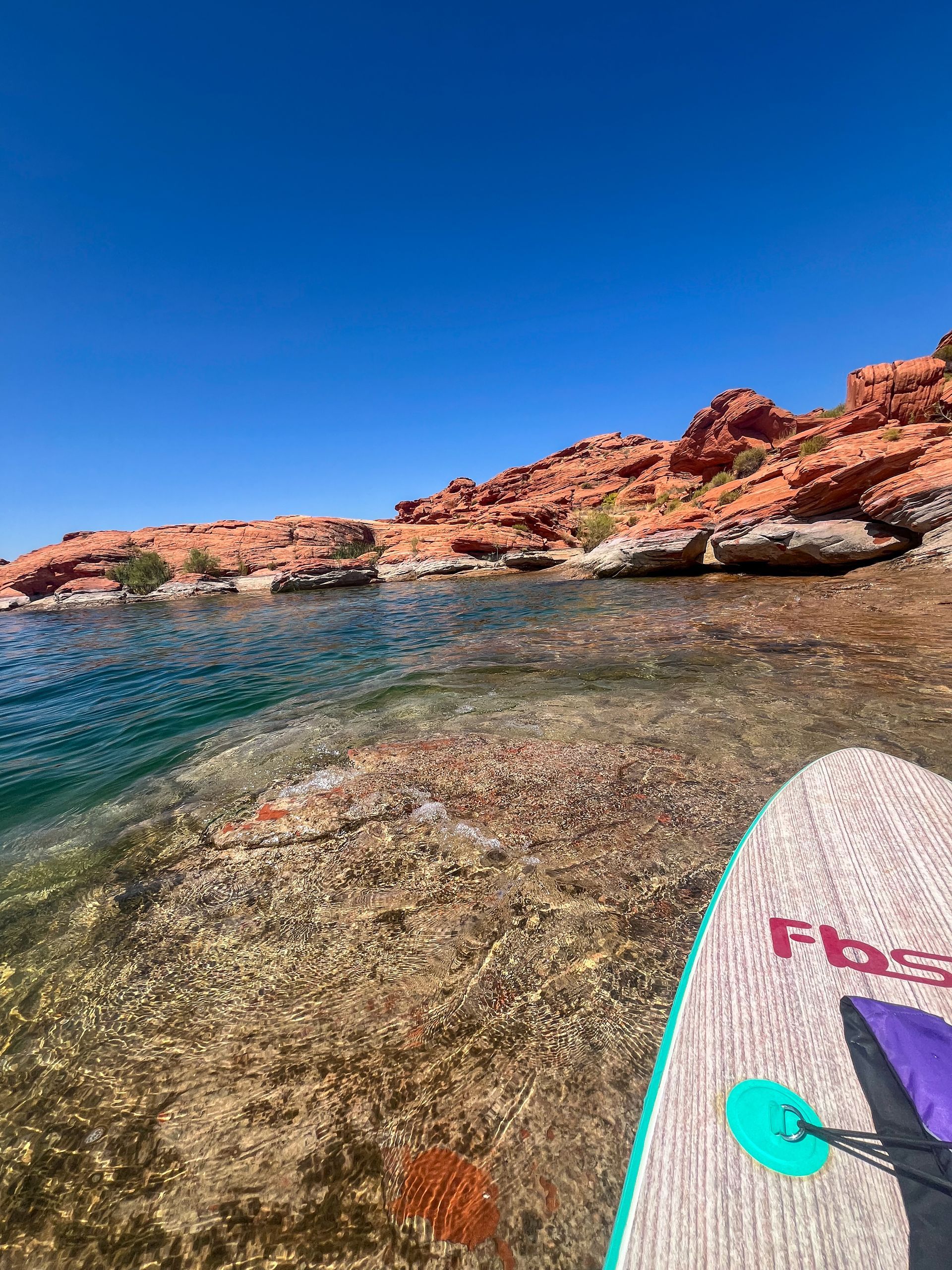 Paddleboarding at Sand Hollow State Park
